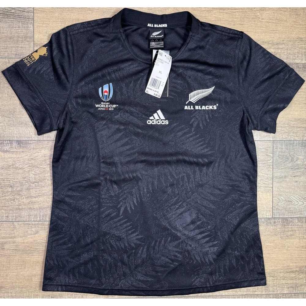 Adidas Y3 New Zealand All Blacks Rugby World Cup Japan 19' Jersey NWT Womens XL